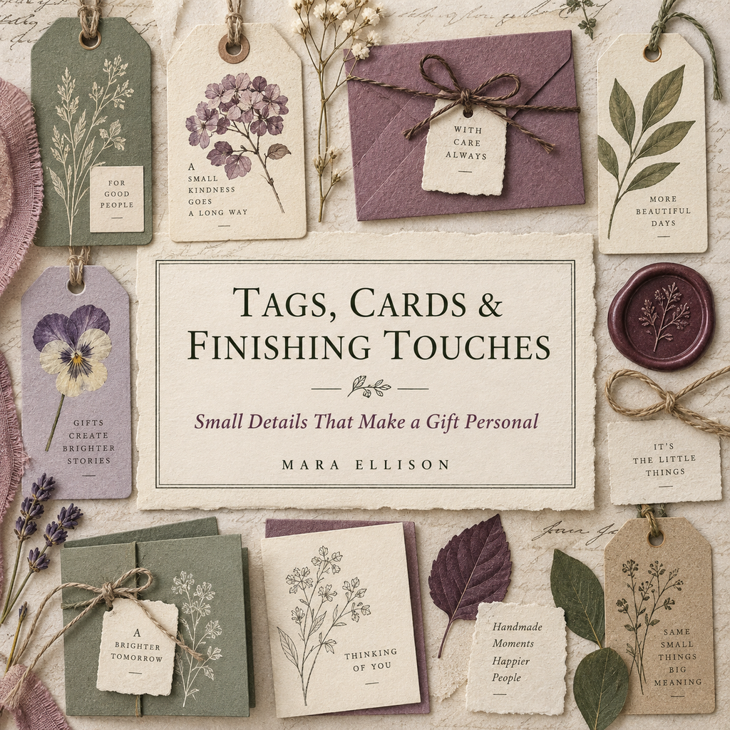 Tags, Cards &  Finishing Touches